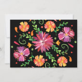 Carte De Remerciements Coloré mexicain Mariage Fiesta (Dos)