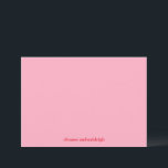 Carte De Remerciements Coloré Rouge rose moderne Simple Mariage personnal<br><div class="desc">Coloré Minimaliste Lumineux Rouge Rose Moderne Simple Personnalisé Carte de remerciements</div>