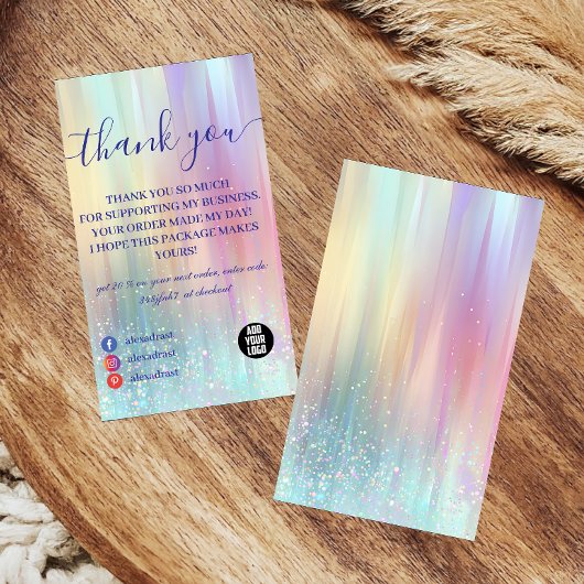 Carte De Remerciements Colorful Minimal Professional