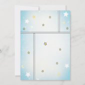 Carte De Remerciements Comic Superhero Boy's Name Birthday (Dos)