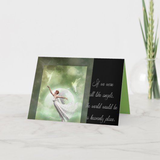 Carte De Remerciements Comme des anges (Devant)