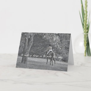 Carte De Remerciements COMME PEGASUS Grey Card