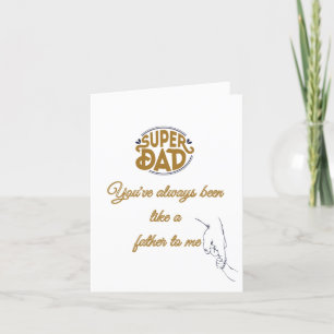 Carte De Remerciements Comme Un Père Pour Moi, Fête des pères