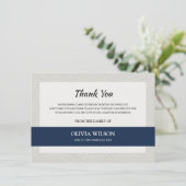 Carte de remerciements commémoratif (Debout devant)