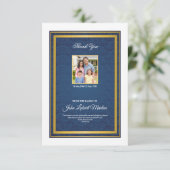 Carte de remerciements commémoratif (Debout devant)