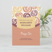 Carte de remerciements commémoratif (Debout devant)