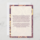 Carte de remerciements commémoratif (Dos)