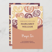 Carte de remerciements commémoratif (Devant / Derrière)