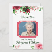 Carte de remerciements commémoratif (Devant)