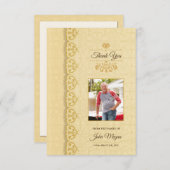 Carte de remerciements commémoratif (Devant / Derrière)