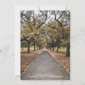 Carte de remerciements commémoratif de la promenad (Dos)