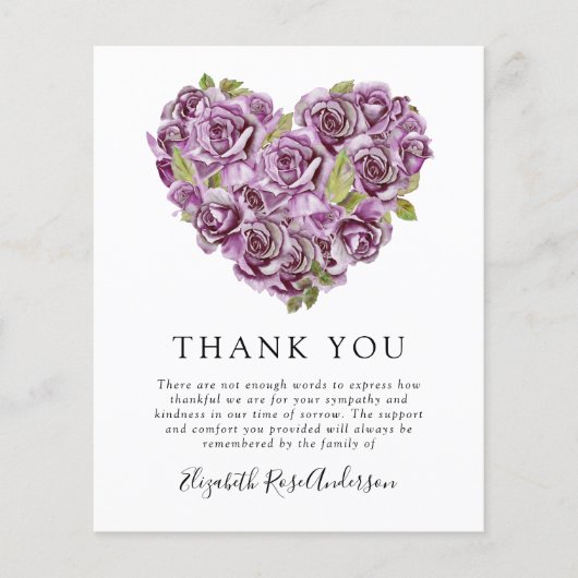 CARTE DE REMERCIEMENTS commémoratif du budget | Hy (Devant)