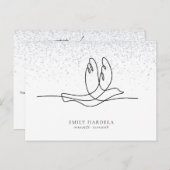 Carte de remerciements commémoratif funéraire Symp (Devant / Derrière)