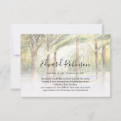 Carte de remerciements commémoratif Watercolor Woo (Devant)