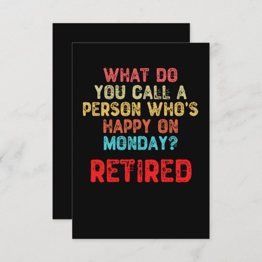 Carte De Remerciements Comment appelez-vous une personne qui est heureuse (Devant / Derrière)