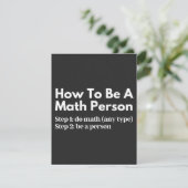 Carte De Remerciements Comment être une personne douée en mathématiques (Debout devant)
