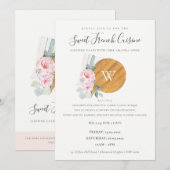 Carte De Remerciements Commission à découper Cuisine Floral Bakery Classe (Devant / Derrière)