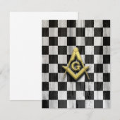 Carte De Remerciements Compass et contrôleurs Carrés (Devant / Derrière)