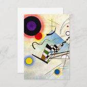 Carte De Remerciements Composition Kandinsky 8 (Devant / Derrière)