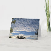 Carte De Remerciements Composition photo du ciel du matin & cheval peint (Dos)