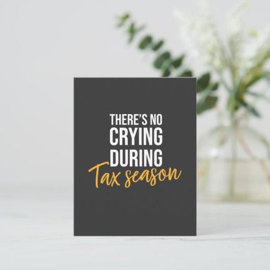 Carte De Remerciements Comptable En Saison Fiscale (Debout devant)