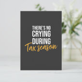 Carte De Remerciements Comptable En Saison Fiscale (Debout devant)