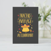 Carte De Remerciements Comptable moyen Nacho (Debout devant)