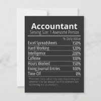 Comptable Nutrition Fact, Nutrition Fact
