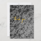 Carte De Remerciements Conception de bulles grises (Devant)