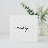 Carte De Remerciements Conception de papier nuageuse pliée Mini (Debout devant)