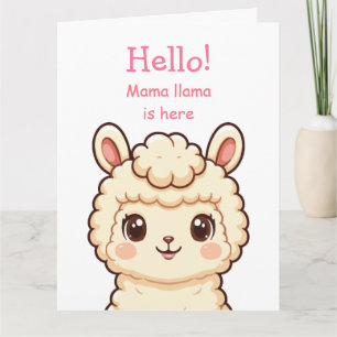 Carte De Remerciements Conception d'illustration de lama mignon