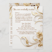 Carte De Remerciements Conception d'invitation pour un événement de gala (Devant / Derrière)