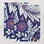 Carte De Remerciements Conception Florale 22 (Devant / Derrière)