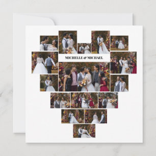 Carte De Remerciements Concevez Votre Propre Collage De Photos En Forme D