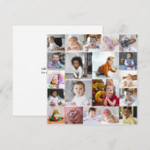 Carte De Remerciements Concevez votre propre collection de photos 20 (Devant / Derrière)