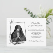 Carte De Remerciements Condolence de la Sainte Vierge Marie (Debout devant)