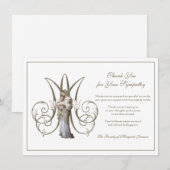 Carte De Remerciements Condolence de la Sainte Vierge Marie (Devant / Derrière)