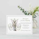 Carte De Remerciements Condolence de la Sainte Vierge Marie (Debout devant)