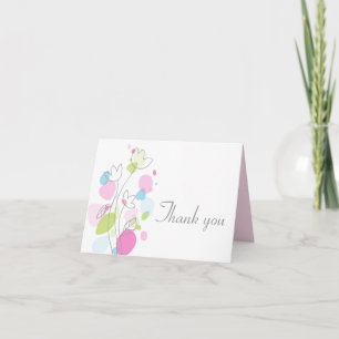 Carte De Remerciements Confeti petals wedding thank