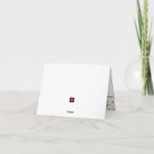 Carte De Remerciements Confetti noir et or Anniversaire (Dos)