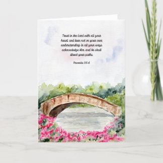 Carte De Remerciements Confiance dans le Seigneur Proverbes Bible Verse C