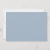 Carte De Remerciements Confirmation photo moderne en bleu foncé (Dos)