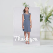 Carte De Remerciements Confirmation précieuse (Debout devant)