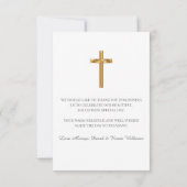 Carte De Remerciements Confirmation précieuse (Dos)