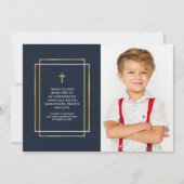 Carte De Remerciements Confirmations | Photo personnalisée simple (Devant)