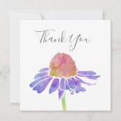 Carte De Remerciements Confleur pourpre (Devant)