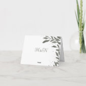 Carte De Remerciements Congés de mariage Inspirants Moderne Simple Élégan (Dos)