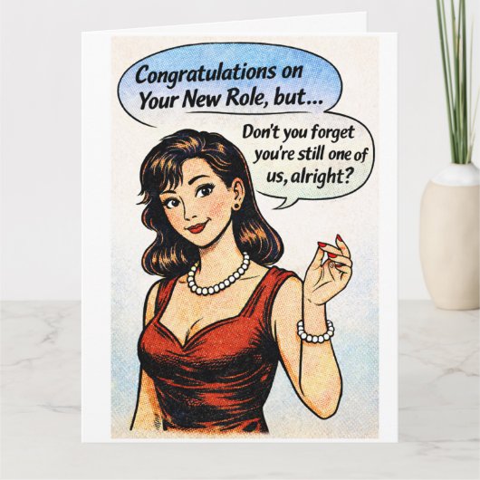 Carte De Remerciements Congrats! Don't forget about us! (Devant)