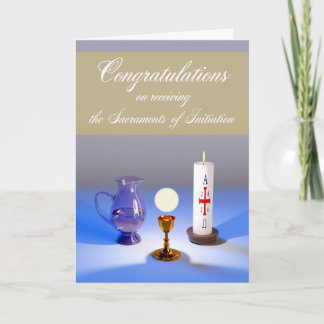 Carte De Remerciements Congratulations for RCIA/OCIA Easter Vigil 2026