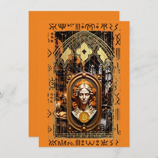 Carte De Remerciements Connaissance du Bitcoin (Devant / Derrière)